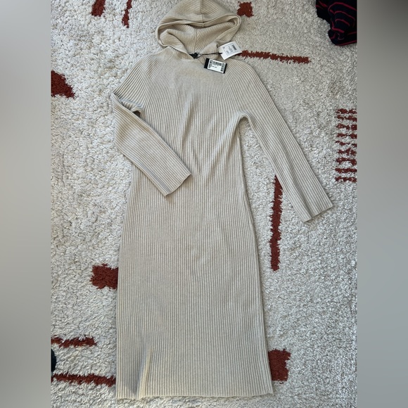 THEORY brand new BNWT Wool and cashmere , hooded dress size S - Picture 5 of 5
